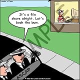 Londons Times Funny Society Cartoons - Illegal Downloading of Music - Iron on Heat Transfers