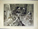 Bubonic Plague Naples Rats Sewers Pelligrini Print 1901