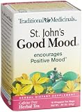 Traditional Medicinals St.Johns Good Mood Herbal Tea, 16-Cjount Wrapped Tea Bags (Pack of 6)
