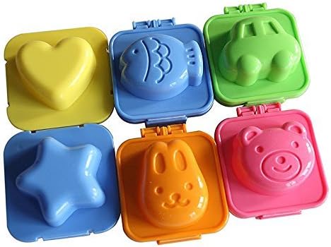 wonder4land(TM) 6Pcs Boiled Egg Sushi Rice Mold Bento Maker Sandwich Cutter Deco