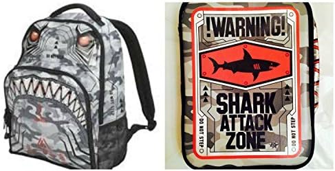 Brothers Shark Backpack and "Let's Eat" Lunch Tote Combo