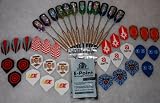 Dartpfeile 12 Stück mit 30 Flys und 100 Spitzen
