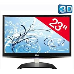 LG DM2350D-PZ LED-Bildschirm 58 cm (23") 3D Full HD mit TV-Tuner + 125 ml Spraydose + 20 Reinigungst�cher (trocken) .