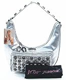 Betsey Johnson Bebop Silver Hobo Handbag Bag