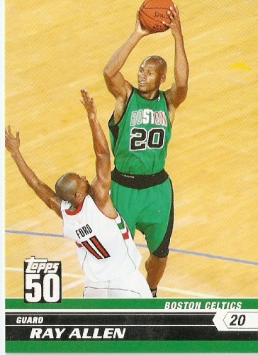 2007-08 (2008) Topps 50th Anniversary Limited Edition # 36 Ray Allen / Boston Celtics / NBA Basketball Trading Cards in a Protective Screw Down Display Case