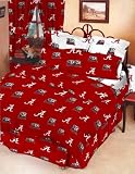 Alabama Crimson Tide Bed in a Bag (Comforter/Sheet Set) w/2 sided Rotary Print NCAA
