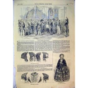 1852 Paris Fashion Hats Women French Senate St Cloud