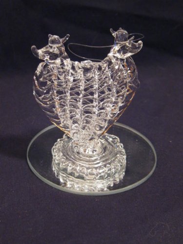 24kt Gold Plated Spun Glass Figurine/Ornament Heart