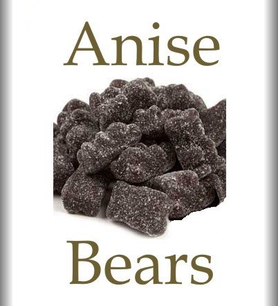 Anise Gummy Bears - 2 Lbs