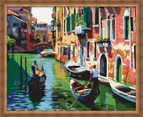 Sakura DiyOilPaintings Venice Paint By Number Kits, 16x20 Paint By Numbers Kits DIY by yourself by Painting