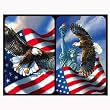 2 Deck Set - Symbols of Freedom Bridge Playing Cards plus 4 Tallies