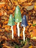 from Tinkling Toadstool  three set. Tinkling Toadstools set of 3 Green/blue shades