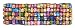 Watercolor Square Mosaic Bead Elastic Bracelet