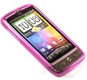 Pink Hybrid Gel Skin Case Flexishield for HTC Desire
