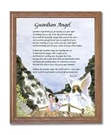African American Black Guardian Angel Childeren On Bridge Religious Wall Picture Oak Framed Art Print
