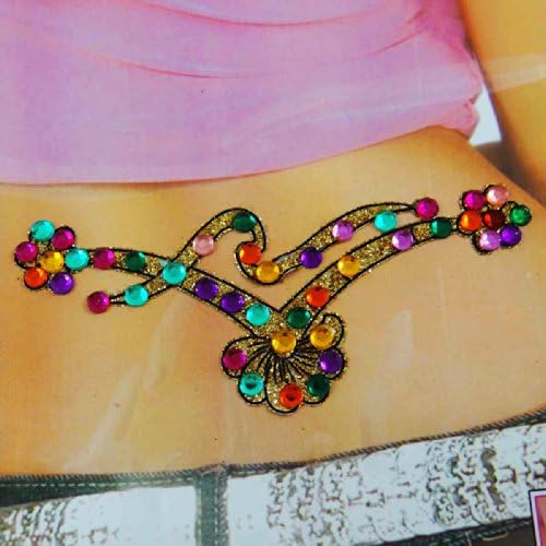 Multicolor Crystal Stone Body Tattoo Stickers Women Fashion Accessory For Her