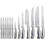 Oneida 14-Piece Stainless-Steel Classic Knife Set with Block