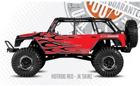 FreqEsKinz Red Hotrod Wrap Axial Jeep Rubicon FRQ18013