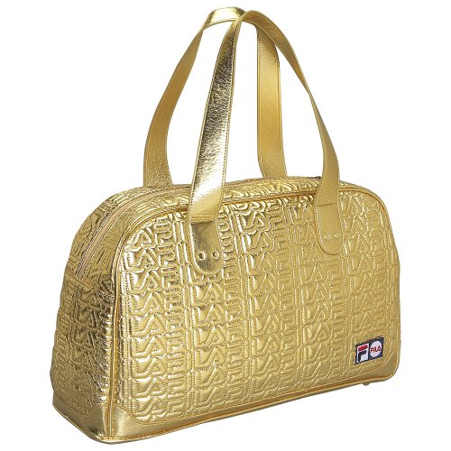 Fila womens Signature Quilt Metallic Gold