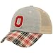 Top of the World Ohio State Buckeyes Plaid Academic Adjustable Hat