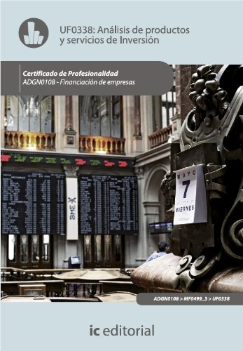 Análisis de productos y servicios de inversión. ADGN0108 (Spanish Edition)