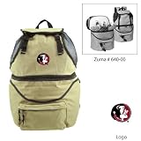 Florida State Seminoles NCAA Zuma Insulated Backpack (Beige) (Embroidered Logo)