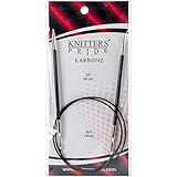 Knitter's Pride Karbonz Circular 32-inch (80cm) Knitting Needles; Size US 6 (4.00mm) 110229