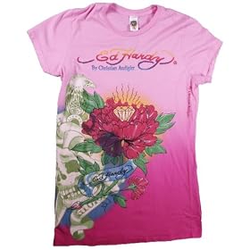Buy ED HARDY by Christian Audigier Ladies Death or Glory Tattoo Mum T-Shirt PLUS SIZE Fuchsia by var goTwisterProductImageStrings = new Object();goTwisterProductImageStrings['prodImageNotAvailTextNoColor'] = 