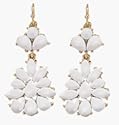 Avon Cluster Drop Earrings Coral