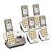 AT&T EL52513 5-Handset Expandable Cordless Phone Answering System & XL Backlit Keys