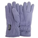 Gants thermiques en polaire Thinsulate pour filles, en couleurs unies