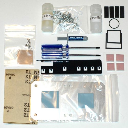 XBRdepot eXtreme Complete Drill-free Uniclamp (TM) kit for XBOX 360 ft. Arctic Silver Matrix Thermal Compound GPU CPU Shims eXtreme-III (TM) RAM Thermal Pads Combo Super Open Tool Set and Extra Mods (EZ version no drilling)