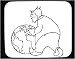 Mouse Pad with black and white, religion, mythology