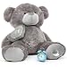 Huge Soft Plush Valentine Teddy Bear - 47" - Snuggle Pie Big Love - Jumbo Silver Huggable Teddy Bear