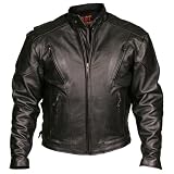 Hot Leathers Black Motorcycle Jacket
