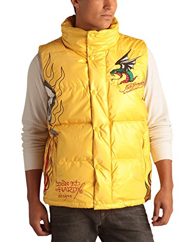 Ed Hardy Men's Sleeveless Puffer down Jacket Vest