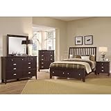 Twilight Youth Slat Storage Bedroom Set (Merlot) by Vaughan-Bassett