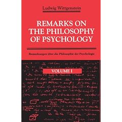 Remarks on the Philosophy of Psychology, Volume 1