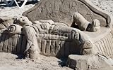 Wallmonkeys Peel and Stick Wall Decals - Sand Sculpture - 36"W x 23"H Removable Graphic