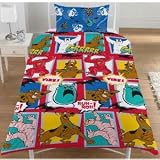 Scooby Doo Monsters Single Duvet Cover Set Kids Boys Bedding Set- Linenstowels2011
