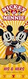 Official Mickey & Minnie His & Hers Slim Calendar 2012