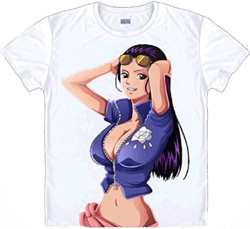 One Piece Tee Short Sleeves T-shirts (XL (US L), White)