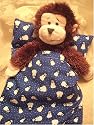 Sleeping Bag for Webkinz - Blue with Snowmen