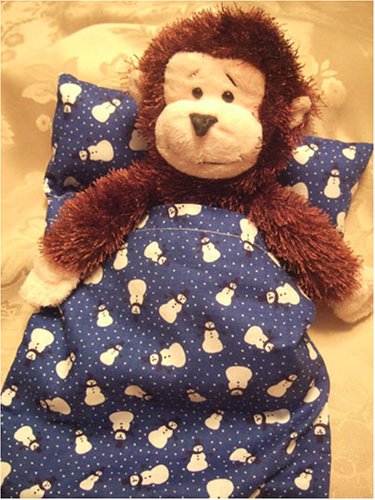 Sleeping Bag for Webkinz - Blue with Snowmen