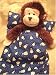 Sleeping Bag for Webkinz - Blue with Snowmen