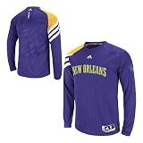 (アディダス)Adidas NBA ニューオリンズ・ホーネッツ On Court Long Sleeve Shooting シャツ 2011-12 (パープル) ホーネッツ