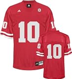 Nebraska Cornhuskers Football Jersey: adidas #10 Red Replica Football Jersey