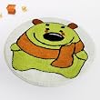 Naomi - [Green Bear] Kids Room Rugs (23.6 by 23.6 inches)