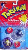 Eigenschaften HASBRO Pokemon / POKEMON 1999 - Pokeball Battle Set #94 Gengar & #52 Mauzi / Meowth - OVP