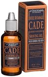 L'Occitane Huile de Rasage, Cade pour Homme (Organic Shaving Oil for Men), 1-Ounce Glass Bottle